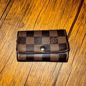 USED Louis Vuitton 6- ring key holder Damier Ebene